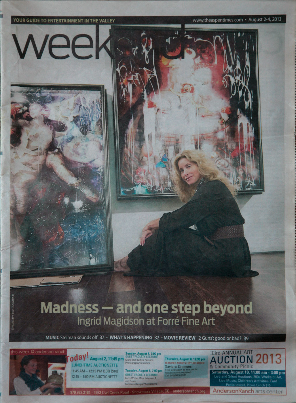 Ingrid Dee Magidson on the Cover of Aspen Times